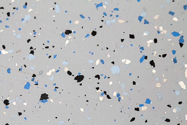 big blue flakes on gray epoxy coating in Litchfield County, CT
