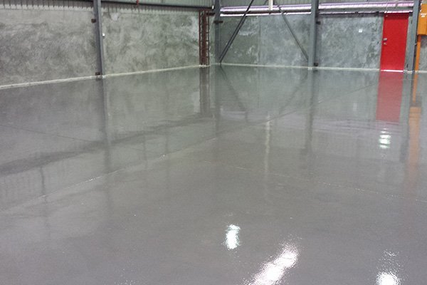 epoxy flooring for a warehouse in Winchester, CT
