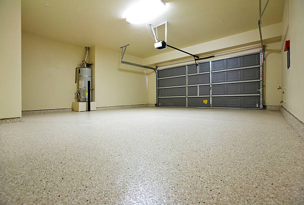 amazing epoxy garage floor in Morris, CT